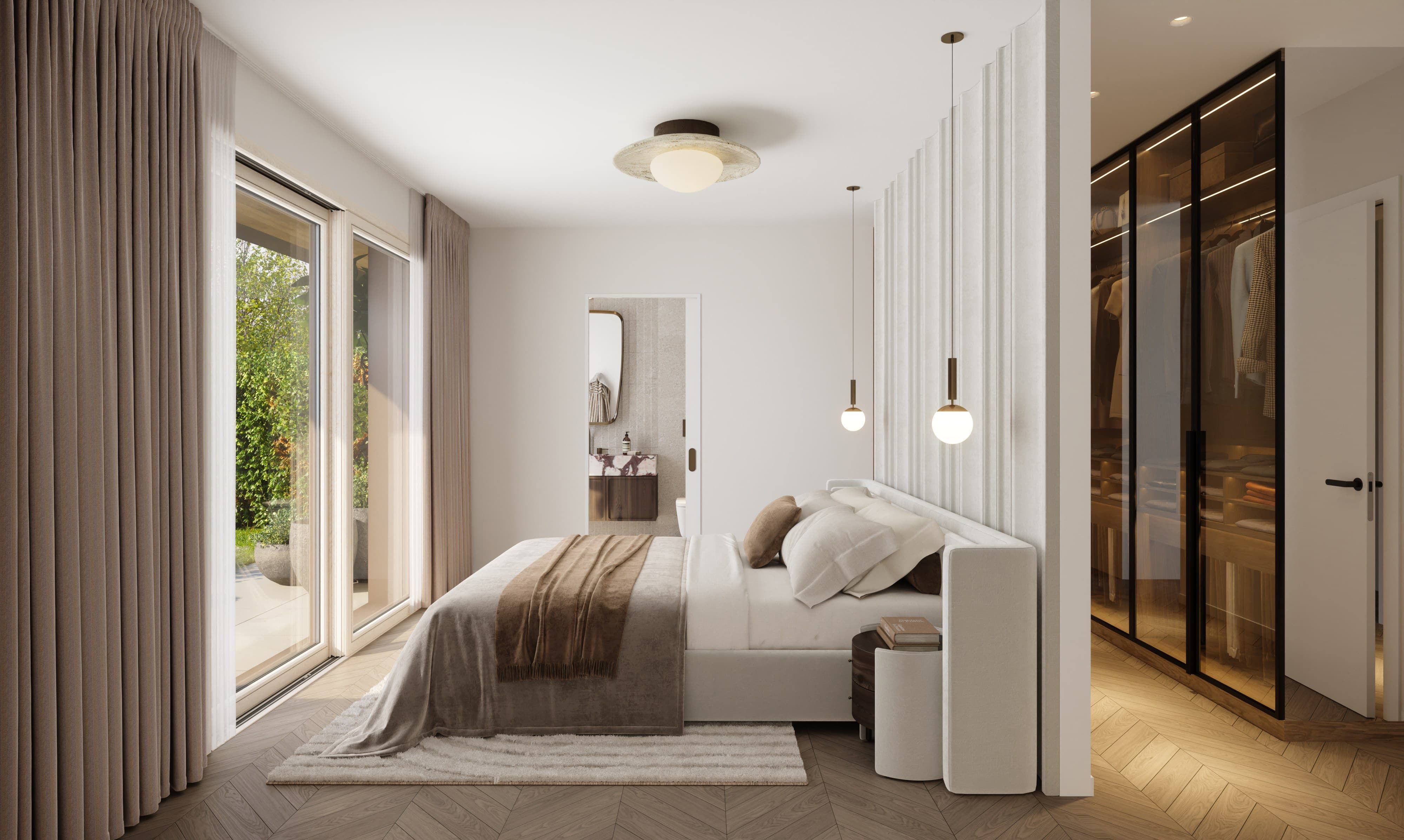 Californie 31 — intérieur avec finitions de qualité, détails architecturaux